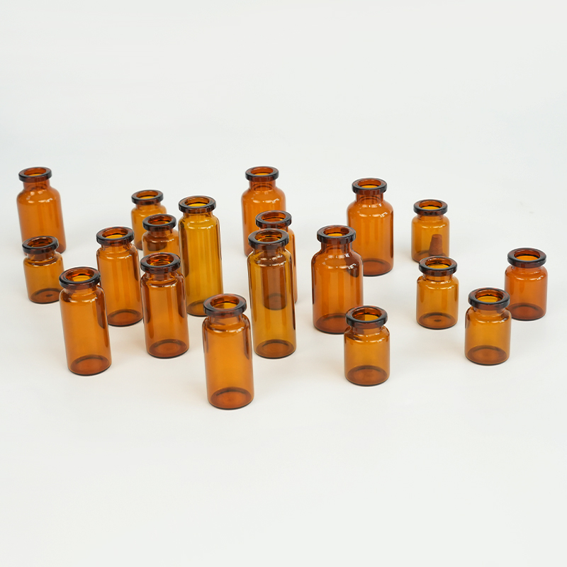 Vial de vidrio ámbar