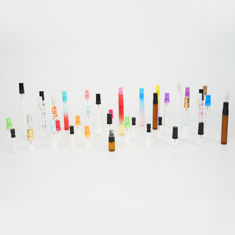 Mini botellas pulverizadoras de vidrio ámbar Mini botellas pulverizadoras de vidrio ámbar