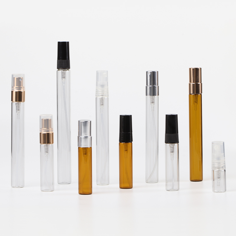 Mini botellas pulverizadoras de vidrio ámbar Mini botellas pulverizadoras de vidrio ámbar
