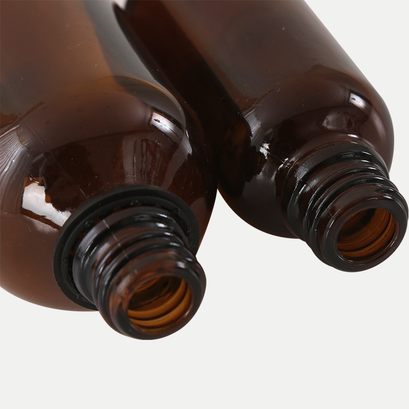 Botella de aceite esencial de vidrio ámbar Botella de aceite esencial de vidrio ámbar