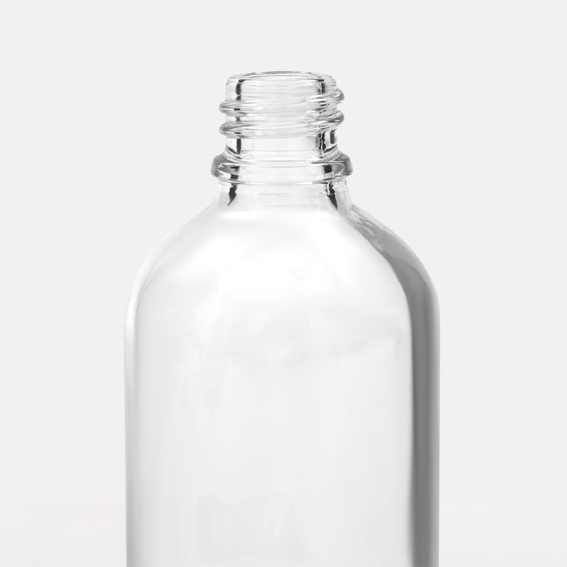 Botella de aceite esencial de vidrio transparente Botella de aceite esencial de vidrio transparente